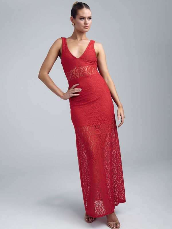 BWLDR BWLDR Večerna obleka 'SOLO'  krvavo rdeča