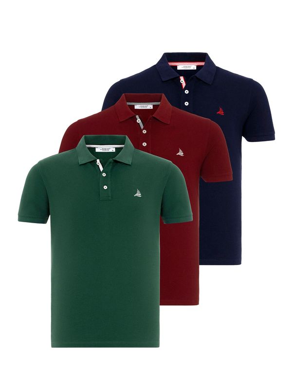 By Diess Collection By Diess Collection Majica  mornarska / zelena / burgund / bela