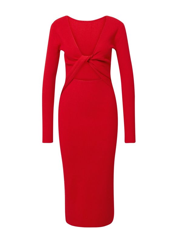 BZR BZR Pletena obleka 'Lela Jenner'  rdeča