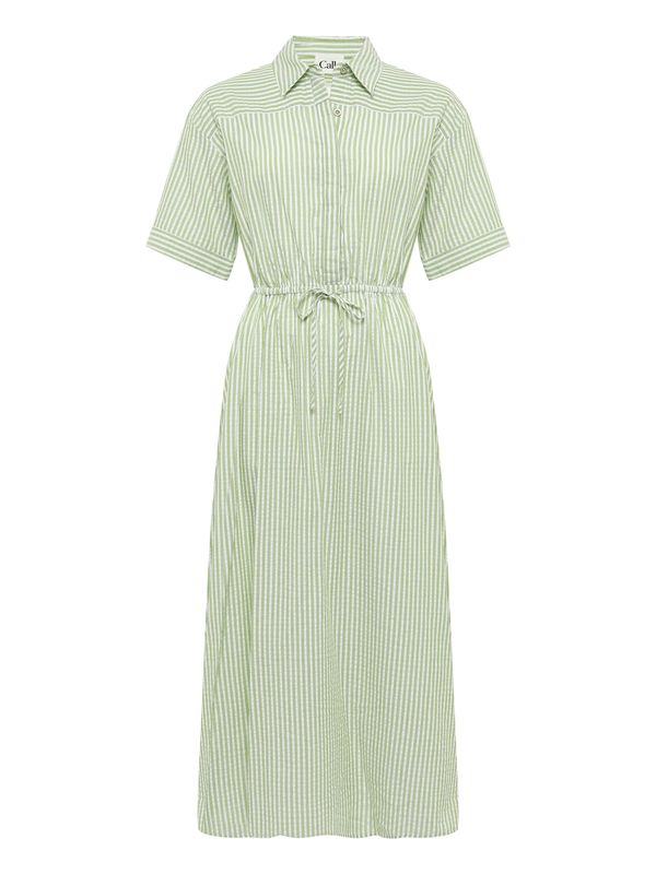 Calli Calli Obleka  bež / zelena