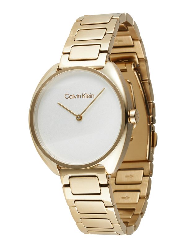 Calvin Klein Calvin Klein Analogna ura 'TIMELESS'  zlata / bela
