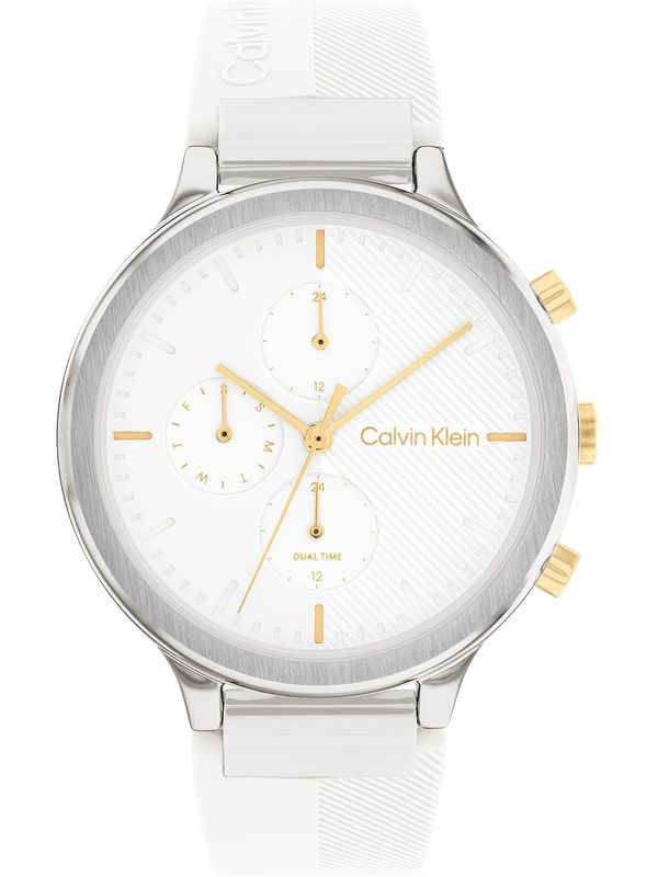 Calvin Klein Calvin Klein Analogna ura  zlata / srebrna / bela