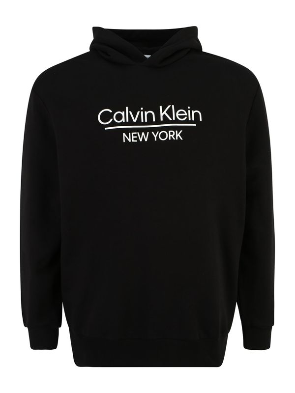 Calvin Klein Big & Tall Calvin Klein Big & Tall Majica  črna / bela