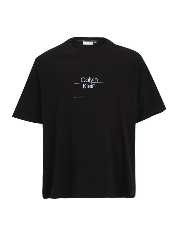 Calvin Klein Big & Tall Calvin Klein Big & Tall Majica  črna / bela
