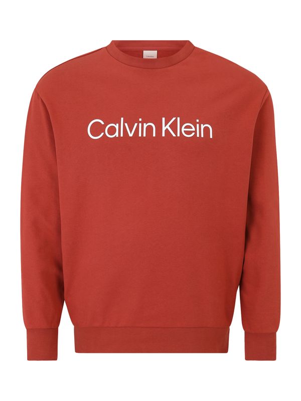 Calvin Klein Big & Tall Calvin Klein Big & Tall Majica 'HERO'  rjasto rdeča / bela