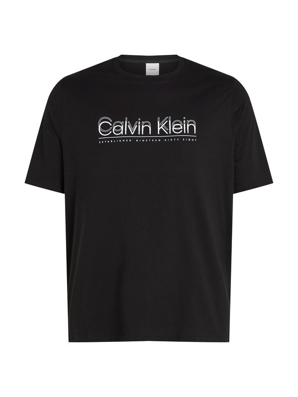 Calvin Klein Big & Tall Calvin Klein Big & Tall Majica  kamen / črna / bela