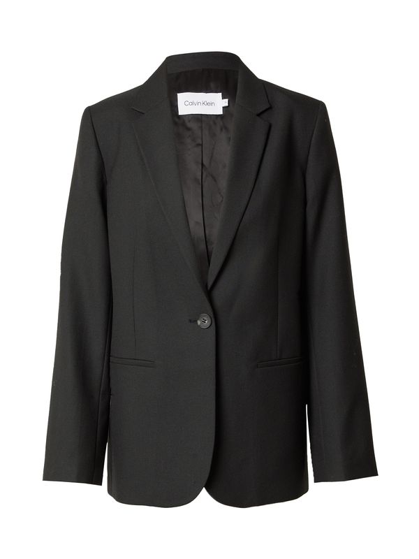 Calvin Klein Calvin Klein Blazer 'ESSENTIAL'  črna