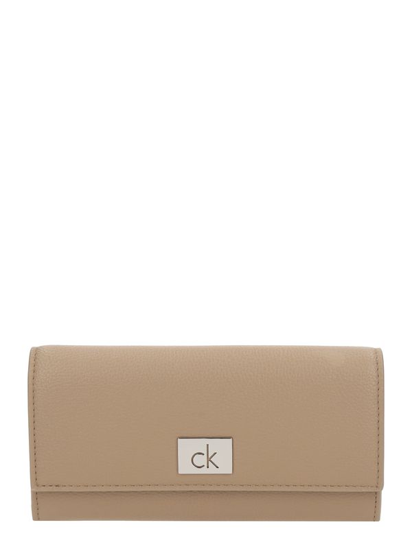 Calvin Klein Calvin Klein Denarnica 'CK PLAQUE LARGE TRIFOLD'  bež