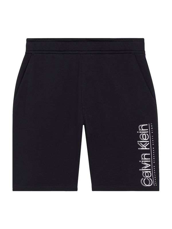 Calvin Klein Calvin Klein Hlače  črna / bela