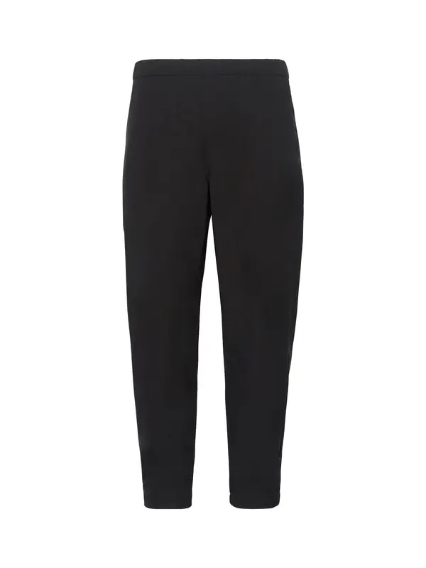 Calvin Klein Calvin Klein Hlače 'Slim Fit Tech Pull-on'  črna