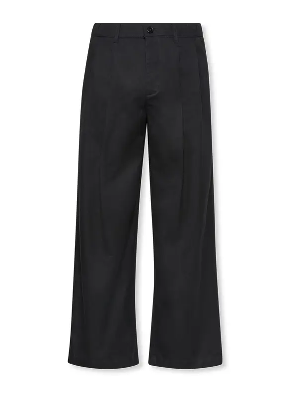 Calvin Klein Calvin Klein Hlače z naborki  črna