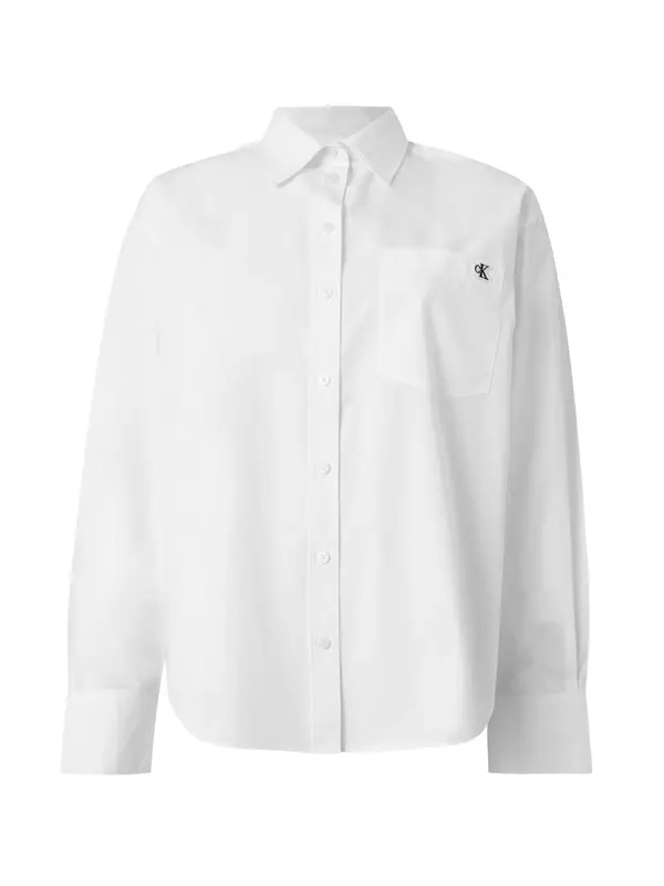 Calvin Klein Jeans Calvin Klein Jeans Bluza 'Relaxed Monogram'  bela