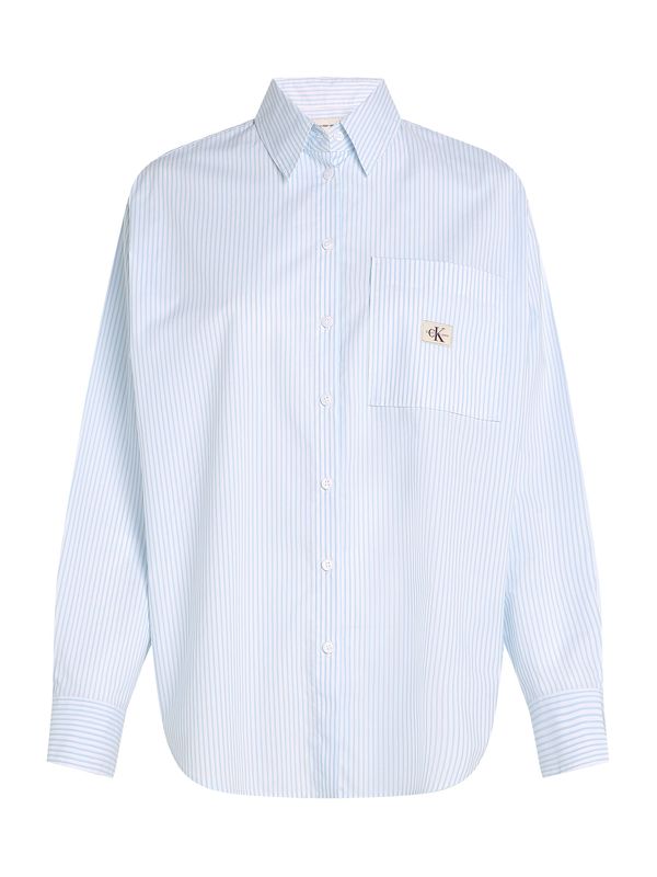 Calvin Klein Jeans Calvin Klein Jeans Bluza  svetlo modra / bela