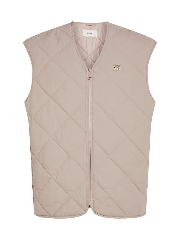 Calvin Klein Jeans Calvin Klein Jeans Brezrokavnik  bež / črna