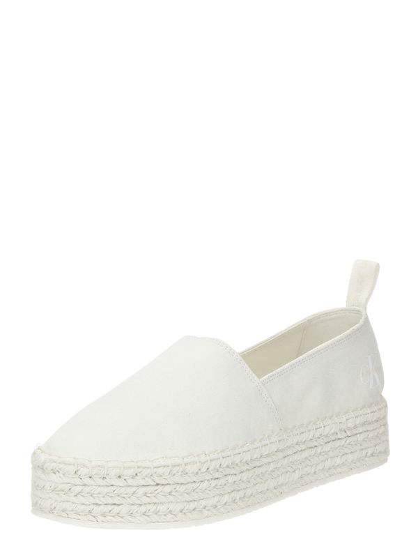 Calvin Klein Jeans Calvin Klein Jeans Espadrile  bela / volneno bela