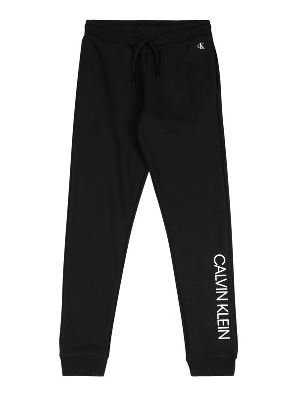 Calvin Klein Jeans Calvin Klein Jeans Hlače  črna / bela