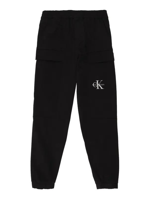 Calvin Klein Jeans Calvin Klein Jeans Hlače  črna / bela