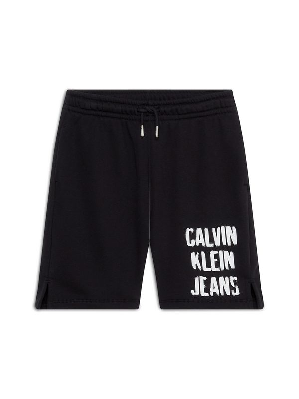 Calvin Klein Jeans Calvin Klein Jeans Hlače  črna / bela