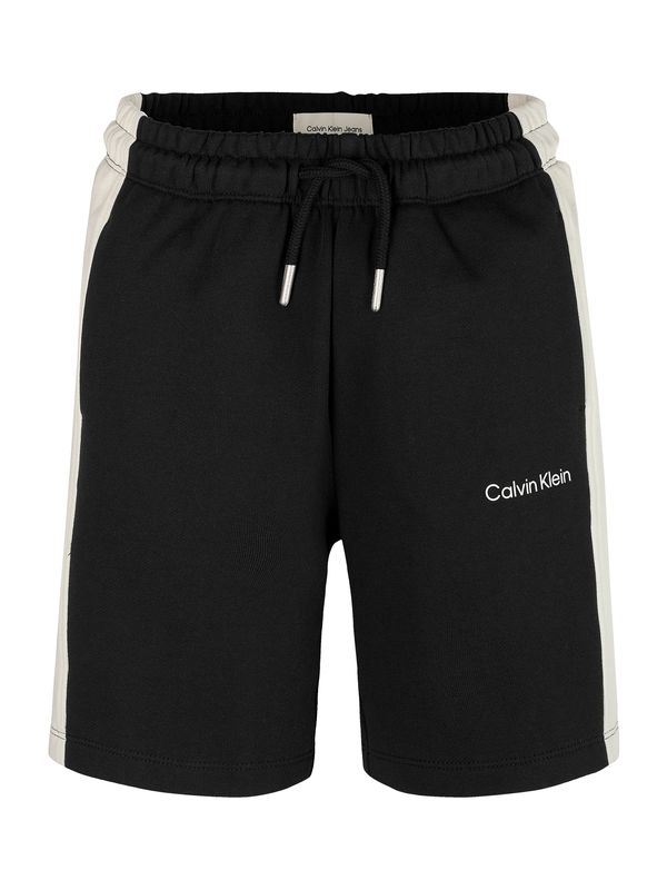 Calvin Klein Jeans Calvin Klein Jeans Hlače  črna / bela