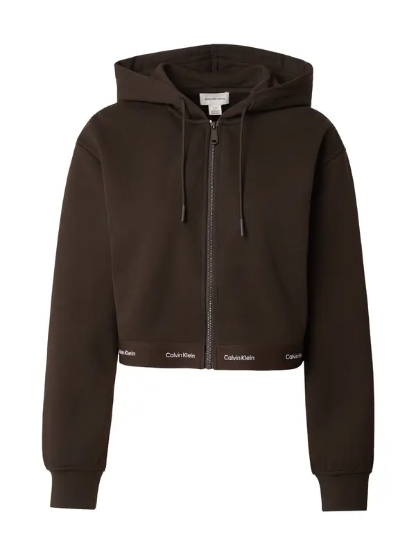 Calvin Klein Jeans Calvin Klein Jeans Jopa na zadrgo  temno rjava / bela