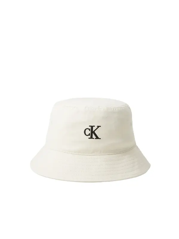 Calvin Klein Jeans Calvin Klein Jeans Kapa 'CK Monogram Embroidery'  črna / bela