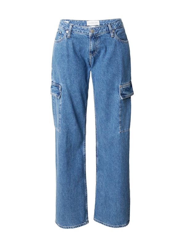 Calvin Klein Jeans Calvin Klein Jeans Kargo kavbojke 'EXTREME LOW RISE BAGGY'  moder denim