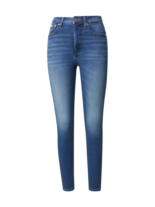 Calvin Klein Jeans Calvin Klein Jeans Kavbojke 'Faded Whiskered High Rise Skinny'  modra