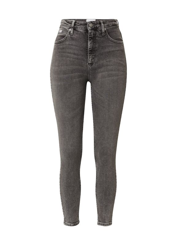 Calvin Klein Jeans Calvin Klein Jeans Kavbojke 'HIGH RISE SUPER SKINNY ANKLE'  siv denim