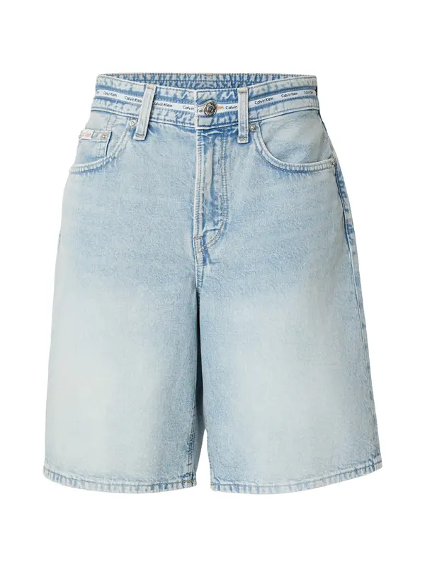 Calvin Klein Jeans Calvin Klein Jeans Kavbojke 'Logo Tape Bermuda'  svetlo modra