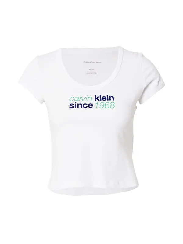 Calvin Klein Jeans Calvin Klein Jeans Majica '1968'  mornarska / zelena / bela