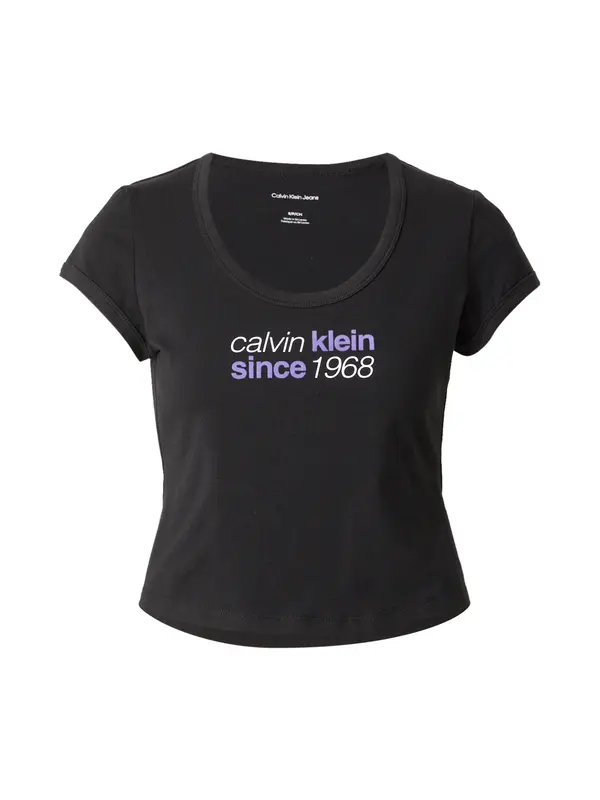 Calvin Klein Jeans Calvin Klein Jeans Majica '1968'  sivka / črna / bela