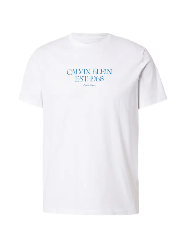 Calvin Klein Jeans Calvin Klein Jeans Majica '30S'  azur / bela