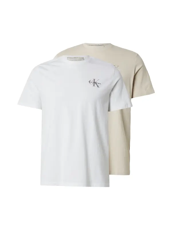 Calvin Klein Jeans Calvin Klein Jeans Majica '30S CLASSIC'  bež / antracit / bela