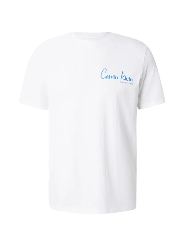 Calvin Klein Jeans Calvin Klein Jeans Majica '30S'  nebeško modra / črna / bela