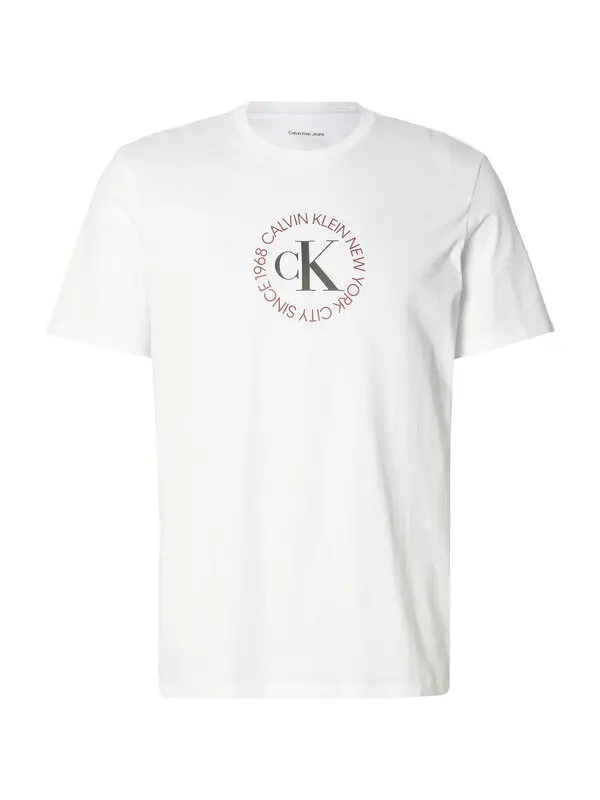 Calvin Klein Jeans Calvin Klein Jeans Majica  antracit / brusnica / bela