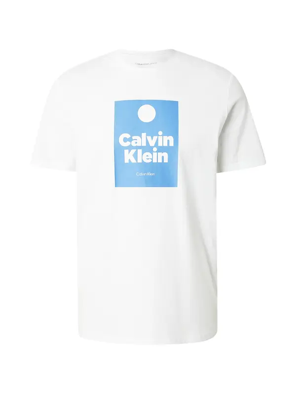 Calvin Klein Jeans Calvin Klein Jeans Majica  azur / bela