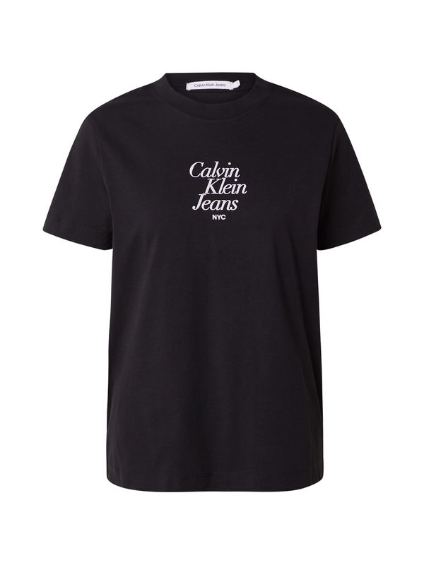 Calvin Klein Jeans Calvin Klein Jeans Majica  bež / črna