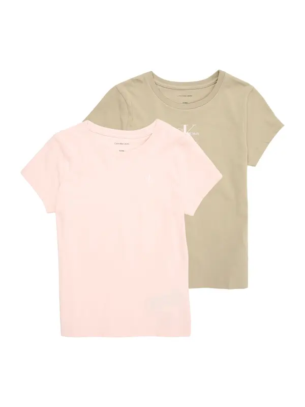 Calvin Klein Jeans Calvin Klein Jeans Majica  bež / pastelno roza
