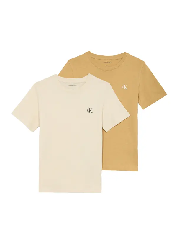 Calvin Klein Jeans Calvin Klein Jeans Majica  bež / svetlo rjava / črna / bela