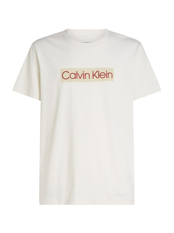Calvin Klein Jeans Calvin Klein Jeans Majica  chamois / merlot / bela