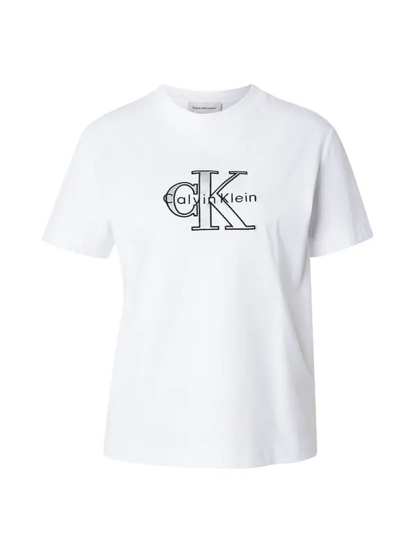 Calvin Klein Jeans Calvin Klein Jeans Majica 'CLASSIC'  črna / srebrna / bela