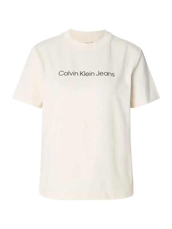 Calvin Klein Jeans Calvin Klein Jeans Majica 'CLASSIC'  črna / volneno bela
