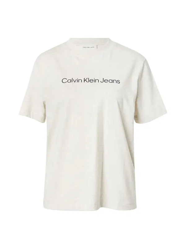Calvin Klein Jeans Calvin Klein Jeans Majica 'CLASSIC'  greige / črna