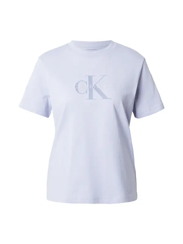 Calvin Klein Jeans Calvin Klein Jeans Majica 'Classic Logo'  lila / majnica / srebrna