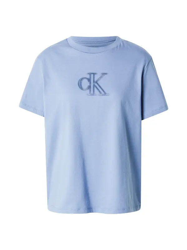Calvin Klein Jeans Calvin Klein Jeans Majica 'CLASSIC SEASONAL'  golobje modra / temno modra / srebrna