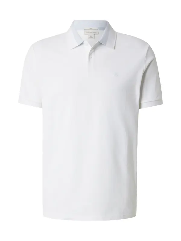 Calvin Klein Jeans Calvin Klein Jeans Majica 'Colour-blocked Collar'  bela