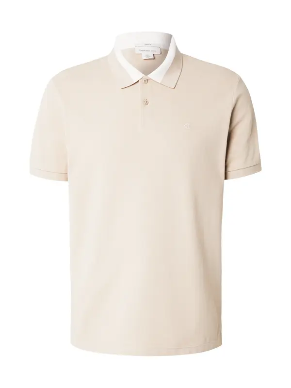 Calvin Klein Jeans Calvin Klein Jeans Majica 'Colour-blocked Collar'  bež