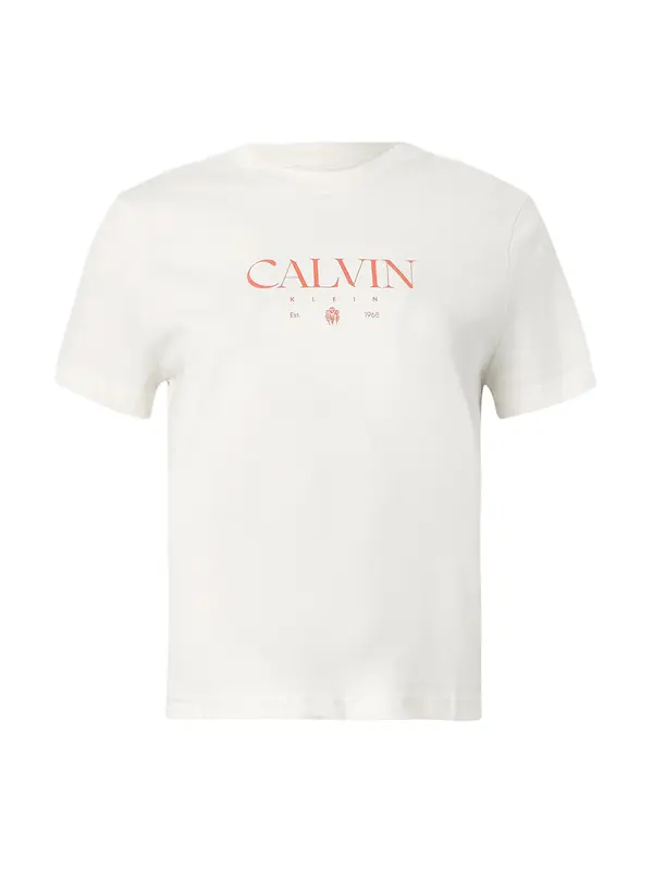 Calvin Klein Jeans Calvin Klein Jeans Majica 'Concept'  rdeča / bela