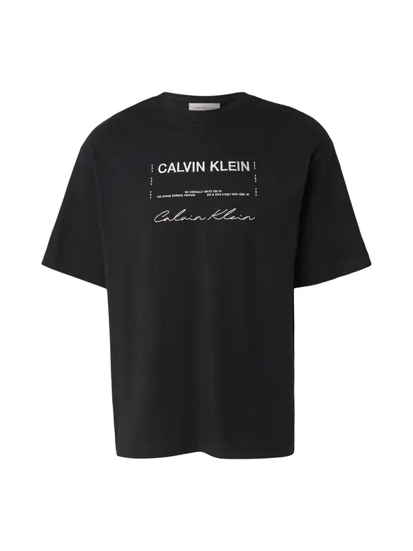 Calvin Klein Jeans Calvin Klein Jeans Majica  črna / bela