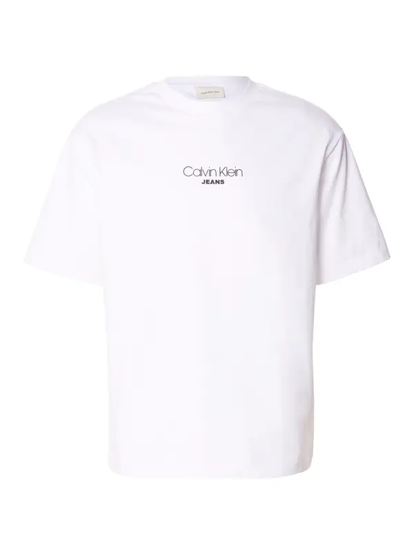 Calvin Klein Jeans Calvin Klein Jeans Majica  črna / bela